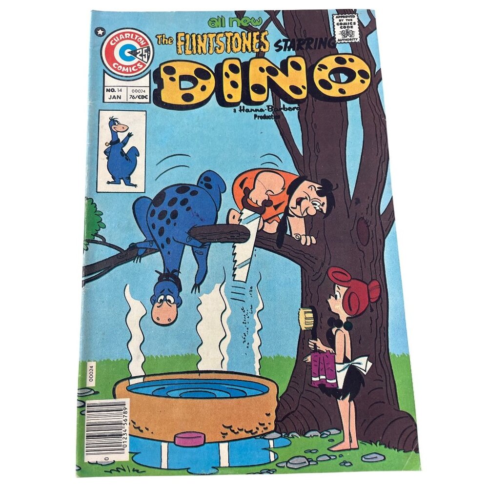 Charlton Comics The Flintstones Starring Dino #14 Jan 1973 Bagged Boarded